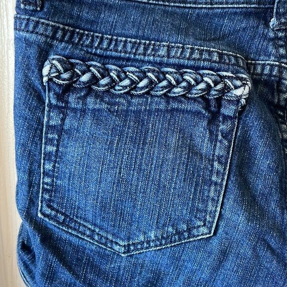 Forever 21 Shorts Jean Braided Low Rise vintage Y2K size small s - Picture 2 of 4